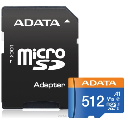 ADATA Premier AUSDX512GUICL10A1-RA1 microSDXC 512GB (s adapterom)