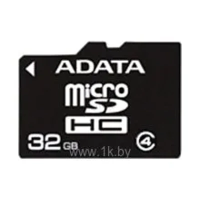 ADATA microSDHC Class 4 32GB + SD adapter