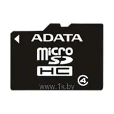 ADATA microSDHC Class 4 8GB + SD adapter