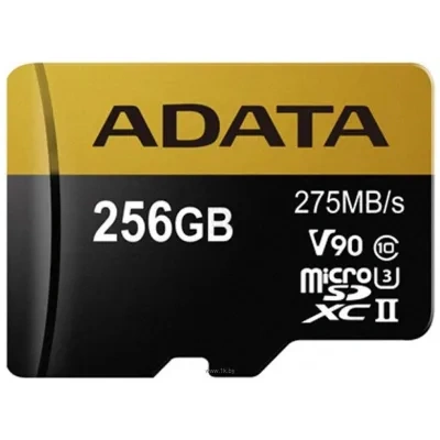 ADATA microSDXC UHS-II 256GB + adapter [AUSDX256GUII3CL10-CA1]