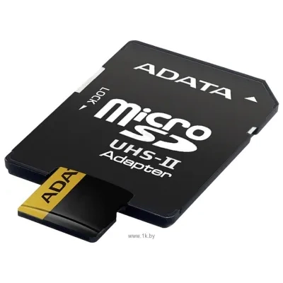 ADATA microSDXC UHS-II 256GB + adapter [AUSDX256GUII3CL10-CA1]