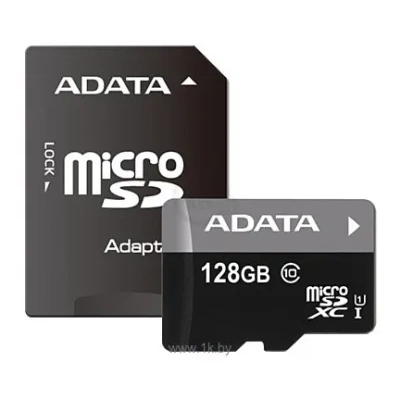 ADATA Premier microSDXC Class 10 UHS-I U1 128GB + SD adapter