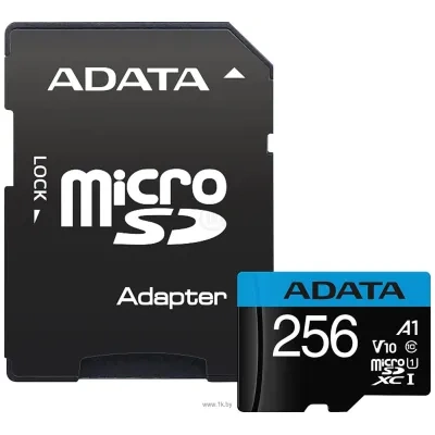 ADATA Premier microSDXC UHS-I U1 Class 10 256GB + SD adapter