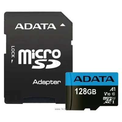 ADATA Premier microSDXC UHS-I U1 V10 A1 Class10 128GB + SD adapter