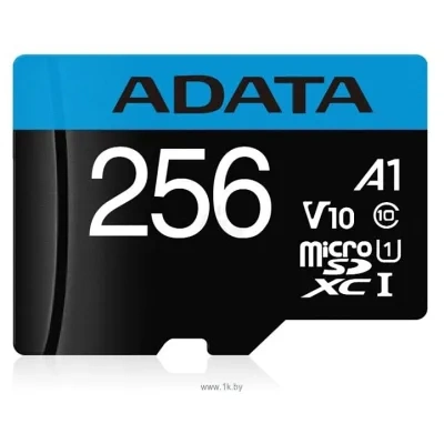 ADATA Premier microSDXC UHS-I U1 V10 A1 Class10 256GB + SD adapter