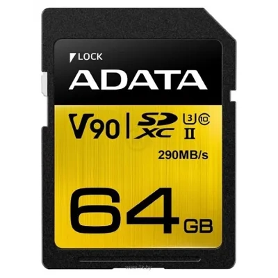 ADATA Premier ONE SDXC UHS-II U3 Class 10 64GB