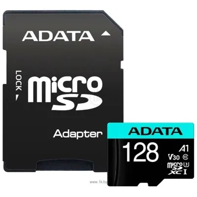 ADATA Premier Pro AUSDX128GUI3V30SA2-RA1 microSDXC 128GB (s adapterom)