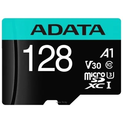 ADATA Premier Pro AUSDX128GUI3V30SA2-RA1 microSDXC 128GB (s adapterom)