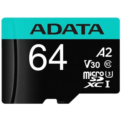 ADATA Premier Pro AUSDX64GUI3V30SA2-RA1 microSDXC 64GB (s adapterom)