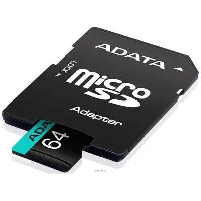 ADATA Premier Pro AUSDX64GUI3V30SA2-RA1 microSDXC 64GB (s adapterom)