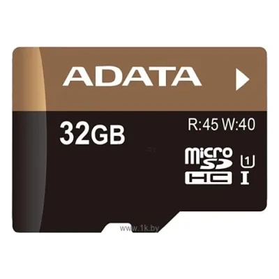 ADATA Premier Pro microSDHC Class 10 UHS-I U1 32GB + SD adapter