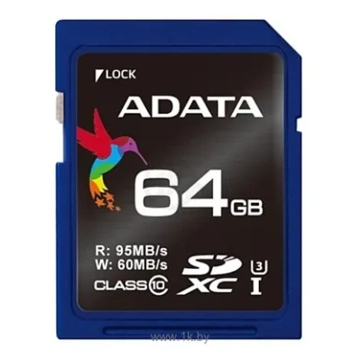 ADATA Premier Pro SDXC Class 10 UHS-I U3 64GB