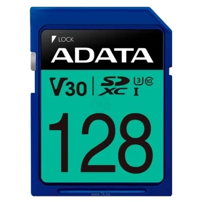 ADATA Premier Pro SDXC UHS-I U3 V30 Class 10 (R100/W80) 128GB