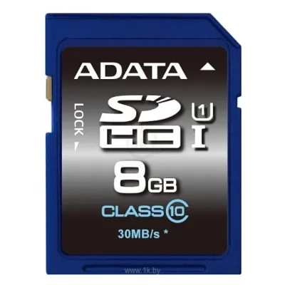 ADATA Premier SDHC Class 10 UHS-I U1 8GB