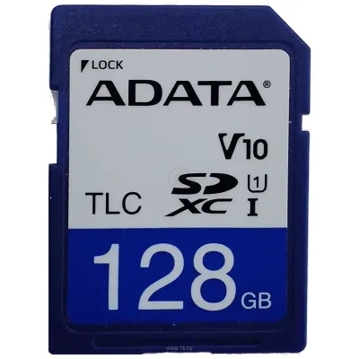 ADATA SD Card 128GB, 3D TLC, -25-85 C