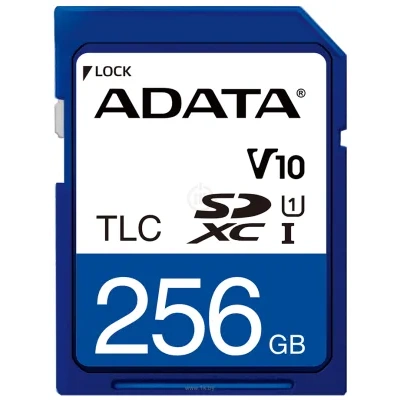 ADATA SD Card 256GB, 3D TLC, -25-85 C