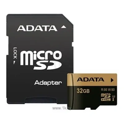 ADATA XPG microSDHC Class 10 UHS-I U3 32GB + SD adapter