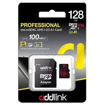 Addlink microSDXC AD128GBMSXU3A 128GB (s adapterom)