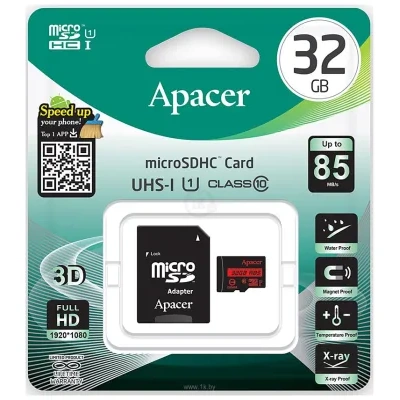 Apacer microSDHC AP32GMCSH10U5-R 32GB (s adapterom)