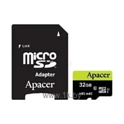 Apacer microSDHC Card Class 10 UHS-I U1 (R95 W45 MB/s) 32GB + SD adapter