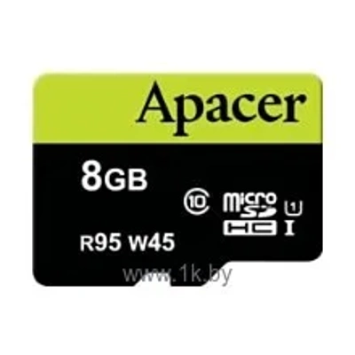 Apacer microSDHC Card Class 10 UHS-I U1 (R95 W45 MB/s) 8GB