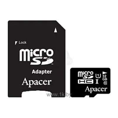 Apacer microSDHC Card Class 10 UHS-I U1 32GB + SD adapter