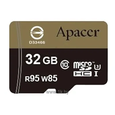 Apacer microSDHC Class 10 UHS-I U3 (R95 W85 MB/s) 32GB