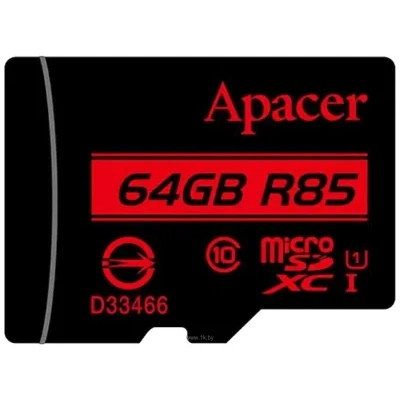 Apacer microSDXC AP64GMCSX10U5-R 64GB (s adapterom)