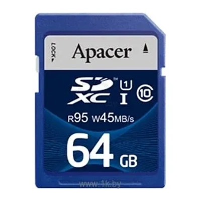 Apacer SDXC Class 10 UHS-I U1 (R95 W45 MB/s) 64GB