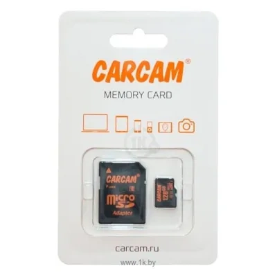 Carcam CARCAM microSDXC Class 10 UHS-I U1 128GB + SD adapter