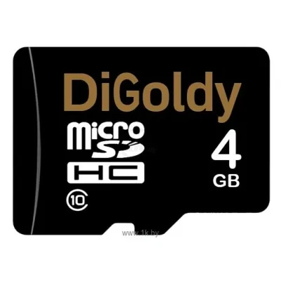 Digoldy DiGoldy microSD (Class 10) 4GB [DG004GCSDHC10-W/A-AD]