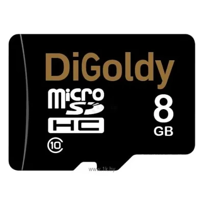 Digoldy microSDHC class 10 8GB + SD adapter