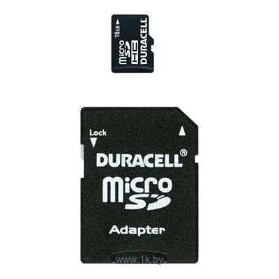 Duracell microSDHC Class 4 16GB + SD adapter