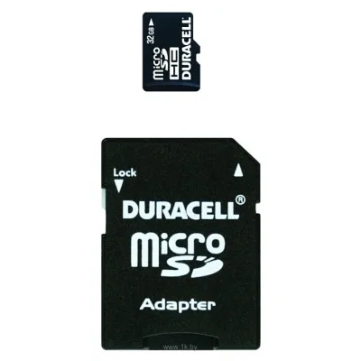 Duracell microSDHC Class 4 32GB + SD adapter