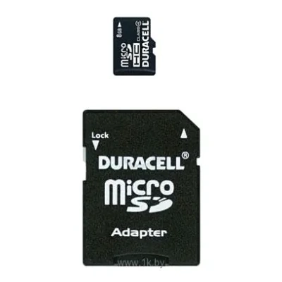 Duracell microSDHC Class 4 8GB + SD adapter