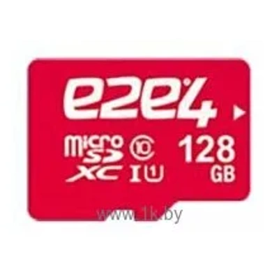 e2e4 Premium microSDXC Class 10 UHS-I U1 75 MB/s 128GB + SD adapter