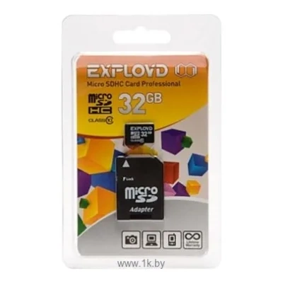 EXPLOYD microSDHC Class 10 32GB + SD adapter