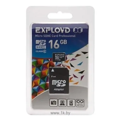 EXPLOYD microSDHC Class 6 16GB + SD adapter