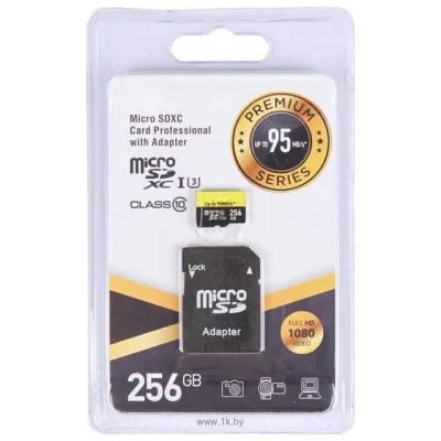 EXPLOYD microSDXC Class 10 UHS-I 256GB + SD adapter