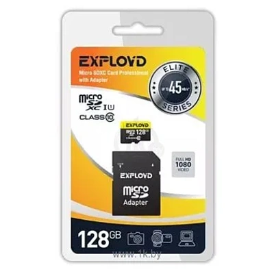 EXPLOYD Exployd Premium Series microSDXC 128GB EX128GCSDXC10UHS-1-ELU3 (s adapterom)