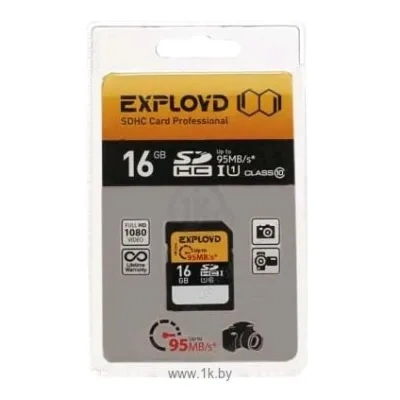 EXPLOYD SDHC Class 10 UHS-I U1 95MB/s 16GB