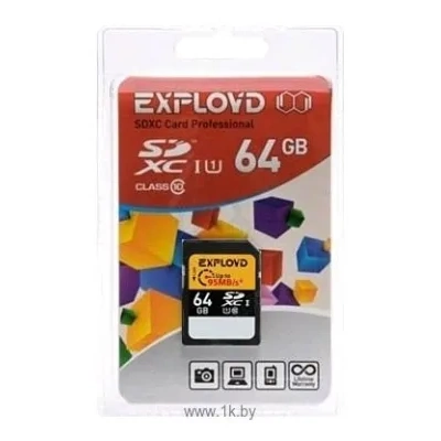 EXPLOYD SDXC Class 10 UHS-I U1 95MB/s 64GB