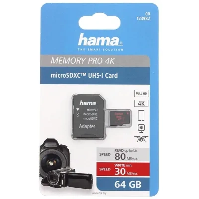 HAMA Hama 00123982 microSDXC 64GB + adapter