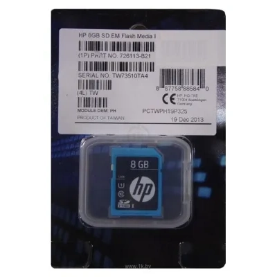 HP Enterprise Mainstream SDHC Class 10 UHS-I U1 8GB