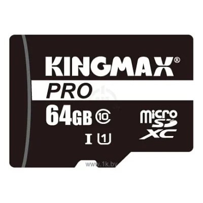 Kingmax microSDXC PRO Class 10 UHS-I U1 64GB