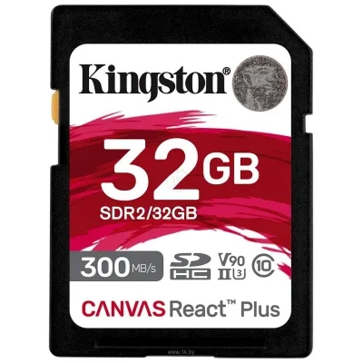 Kingston Canvas React Plus SDHC 32GB