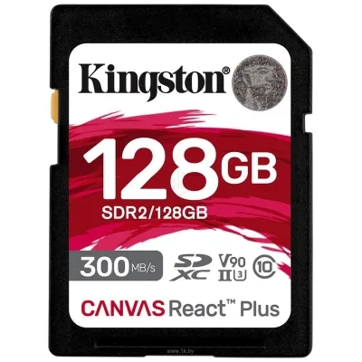 Kingston Canvas React Plus SDXC 128GB