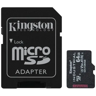 Kingston Industrial microSDXC SDCIT2/64GB 64GB (s adapterom)