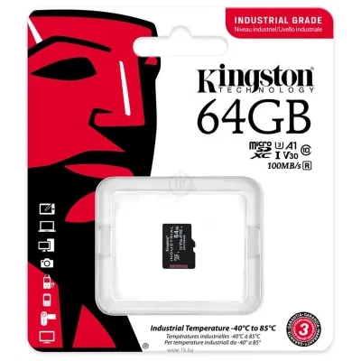 Kingston Industrial microSDXC SDCIT2/64GBSP 64GB